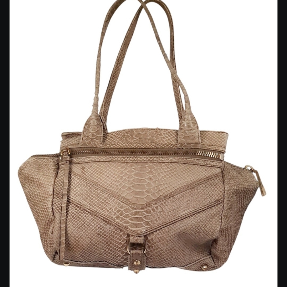 Botkier Python Embossed Trigger Satchel, A Signat… - image 2